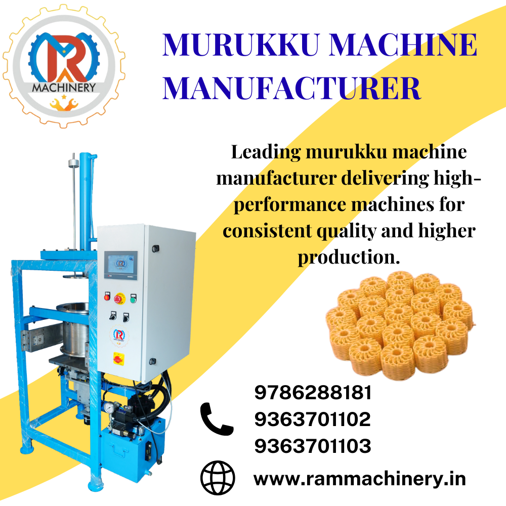 Murukku Machine Manufacturer – Ram Machinery