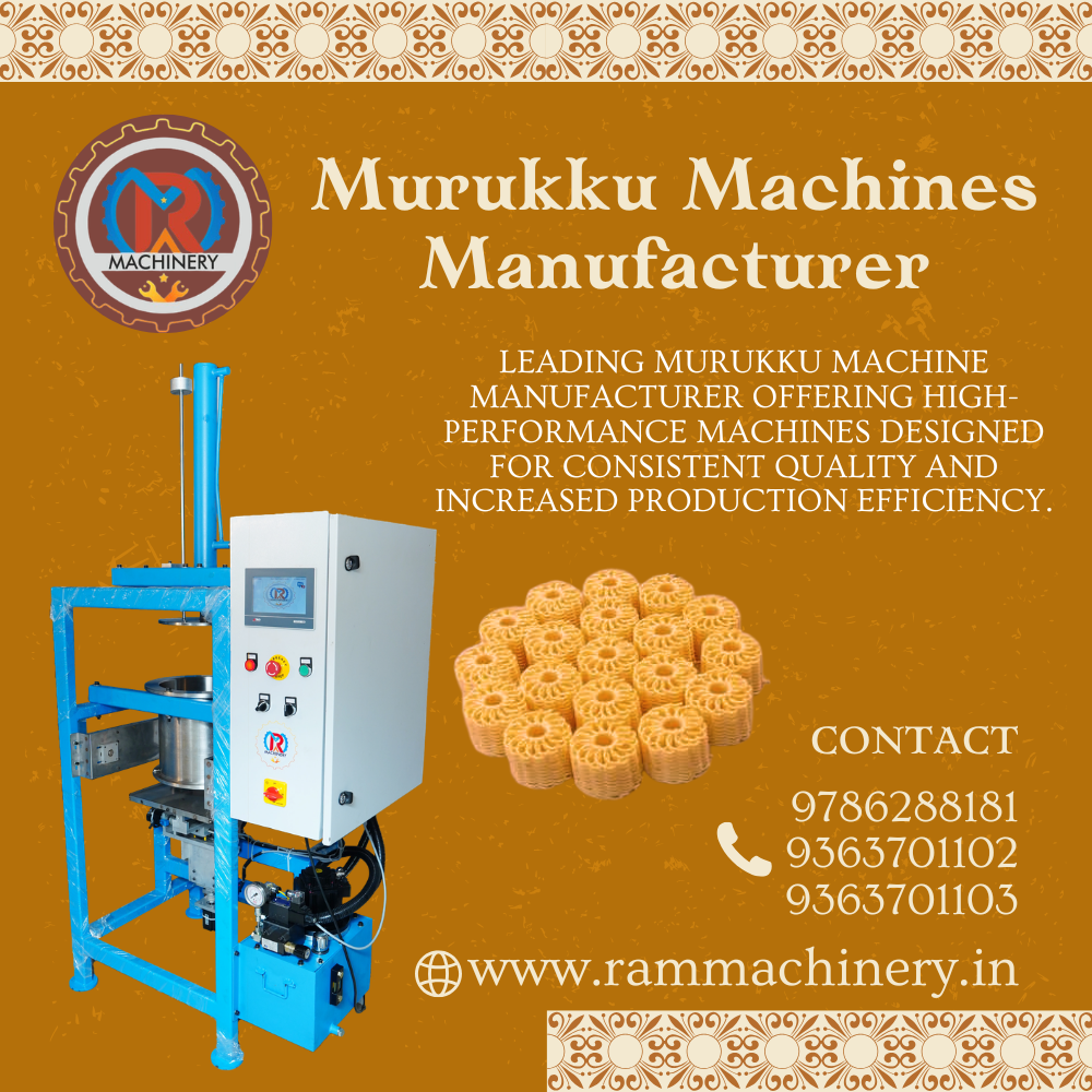 Murukku Machines Manufacturer in Tamilnadu – Ram Machinery
