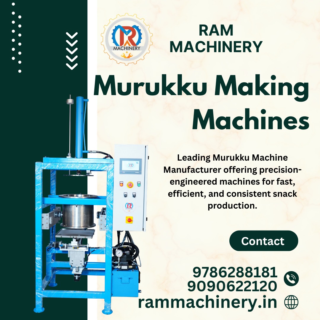 Murukku Machines Manufacturers Tamilnadu – Ram Machinery